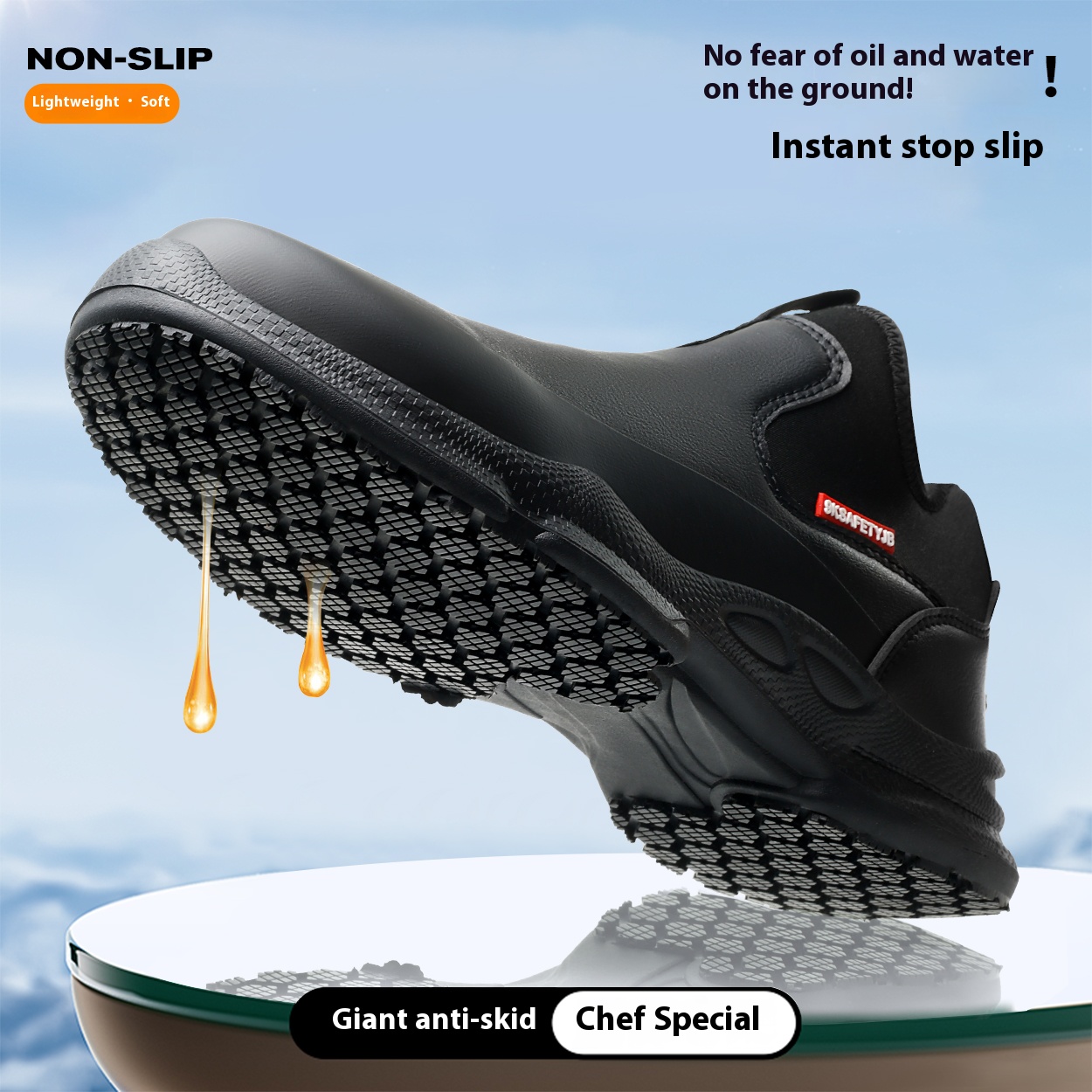 Shevalues Sepatu Koki Pria Bak - Men'S Shoes Water Resistant ulasan dan harga