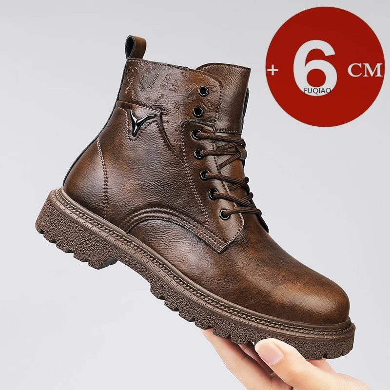 Sepatu Boots Pria Penambah Tin - Men'S Shoes With Height Increase ulasan dan harga