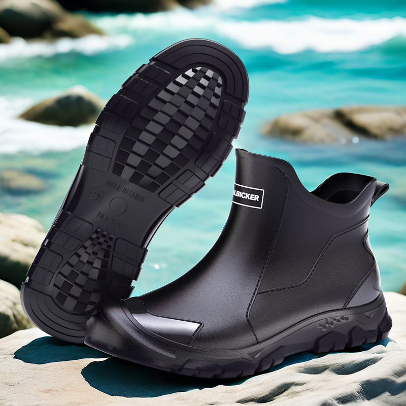 Sepatu Bot Hujan Pendek Pria S - Men'S Shoes Water Resistant ulasan dan harga