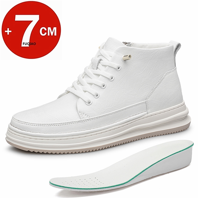 Sepatu Pria High-Top Kulit Sap - Men'S Shoes With Height Increase ulasan dan harga