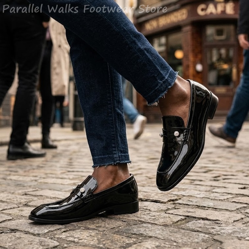 Sepatu Loafer Pria Hitam Kulit - Men'S Shoes Smart ulasan dan harga
