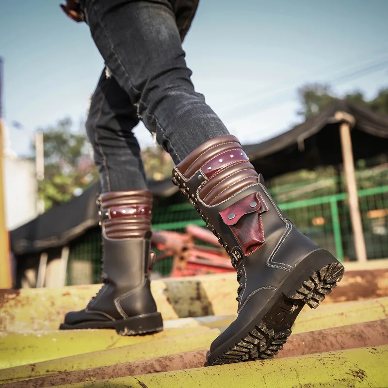 Sepatu Bot Kulit Setinggi Lutu - Men'S Shoes Hoka Sale ulasan dan harga