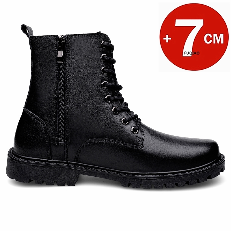 Sepatu Bot Kulit Pria Penambah - Men'S Shoes With Height Increase ulasan dan harga